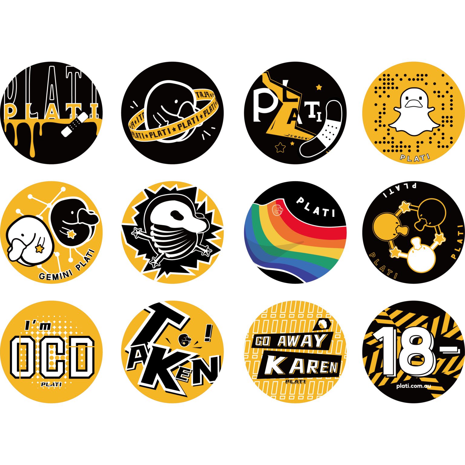 PLATI Stickers Edition One PLATI